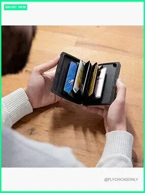 Accessories | Large Aluminum Wallet With Rfid Protection And Metal Lock ...